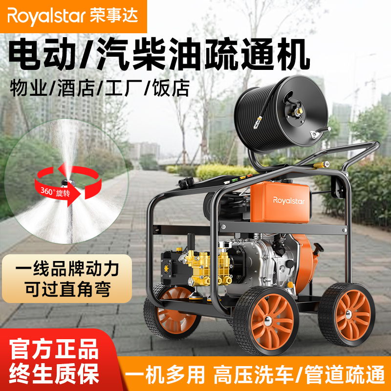 榮事達(dá)管道疏通機物業(yè)小區(qū)市政下水道疏通神器